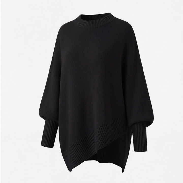 Veluna - Women's Oversized Wool Blend Sweater