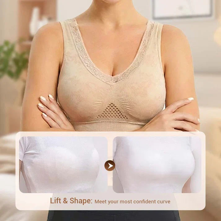 Veluna - Women's wireless lace comfort bra