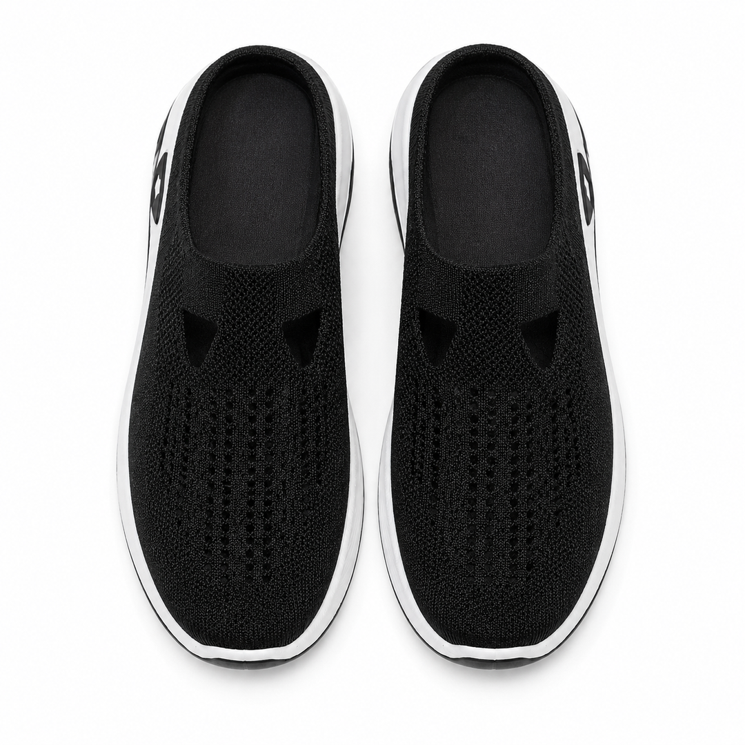 Airessa™ – Breathable Mesh Slip-On Mules with Cushioned Air Sole