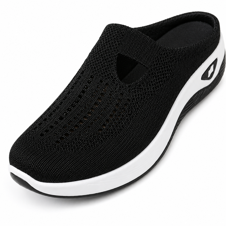 Airessa™ – Breathable Mesh Slip-On Mules with Cushioned Air Sole