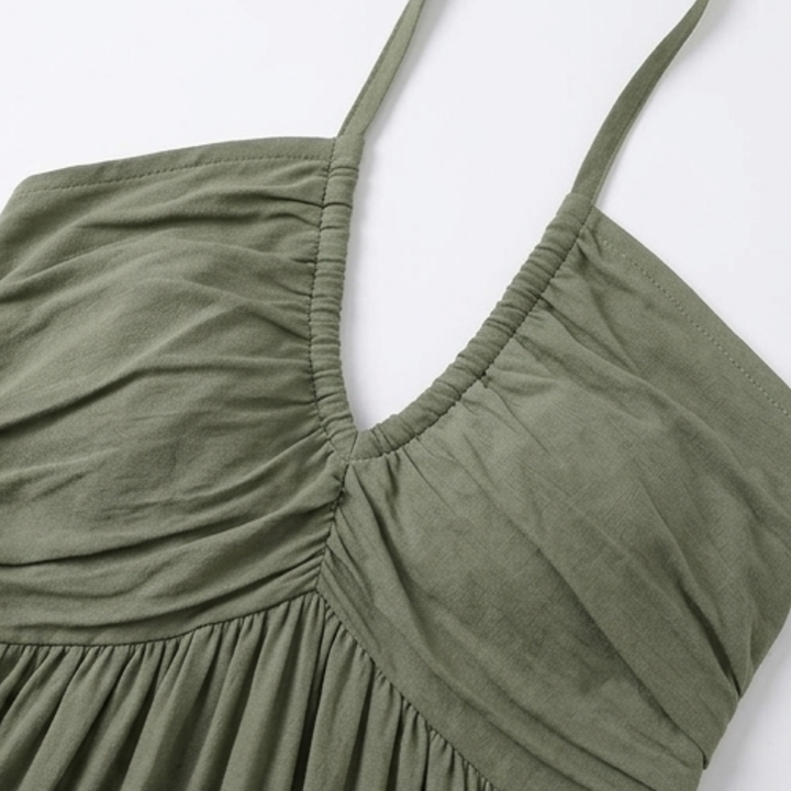 Solenne – Women's Flowy Halter Maxi Dress