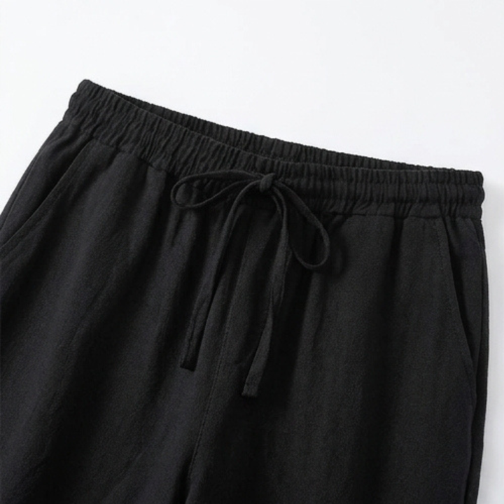 Brisella - Women's Breathable Cotton-Linen Capri Pants