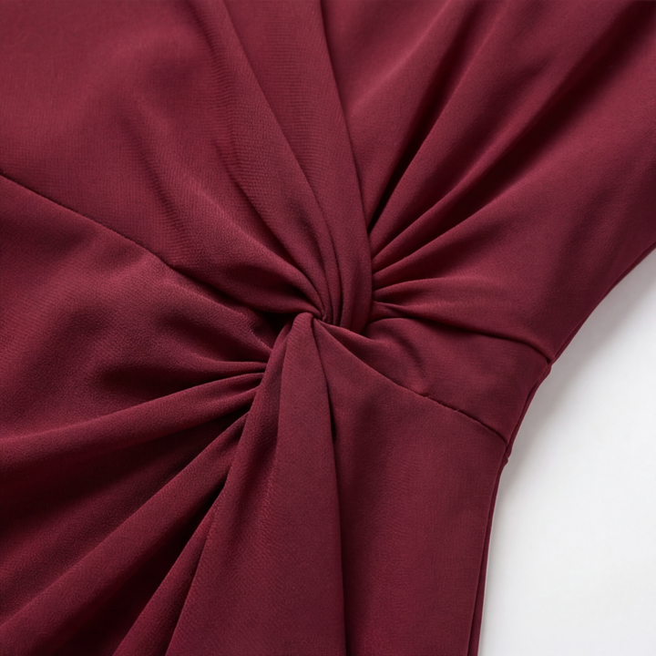 Velara – Women's Gathered Twist-Waist Dress