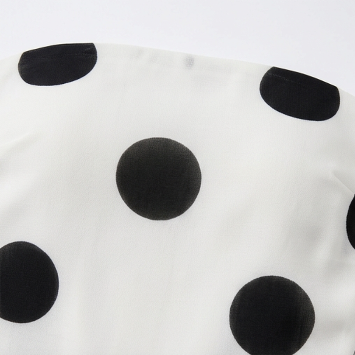 Soliana – Women's Sheer Tiered Polka Dot Dress