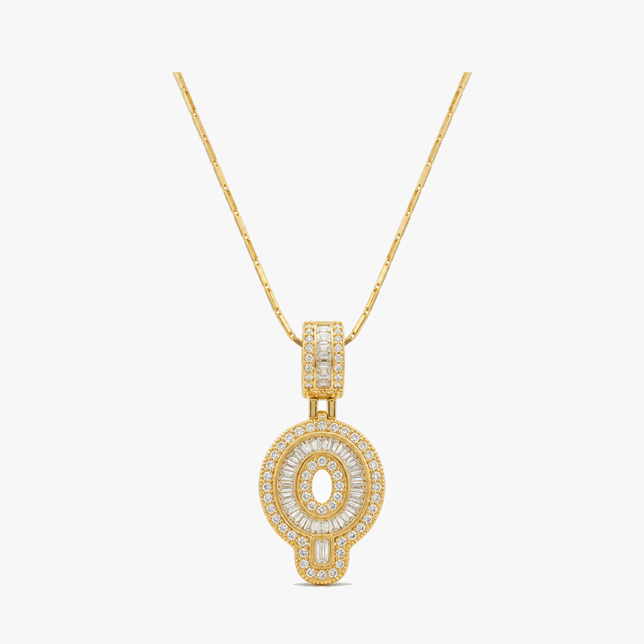Luneria – Two-Piece Initial Pendant Necklace Set