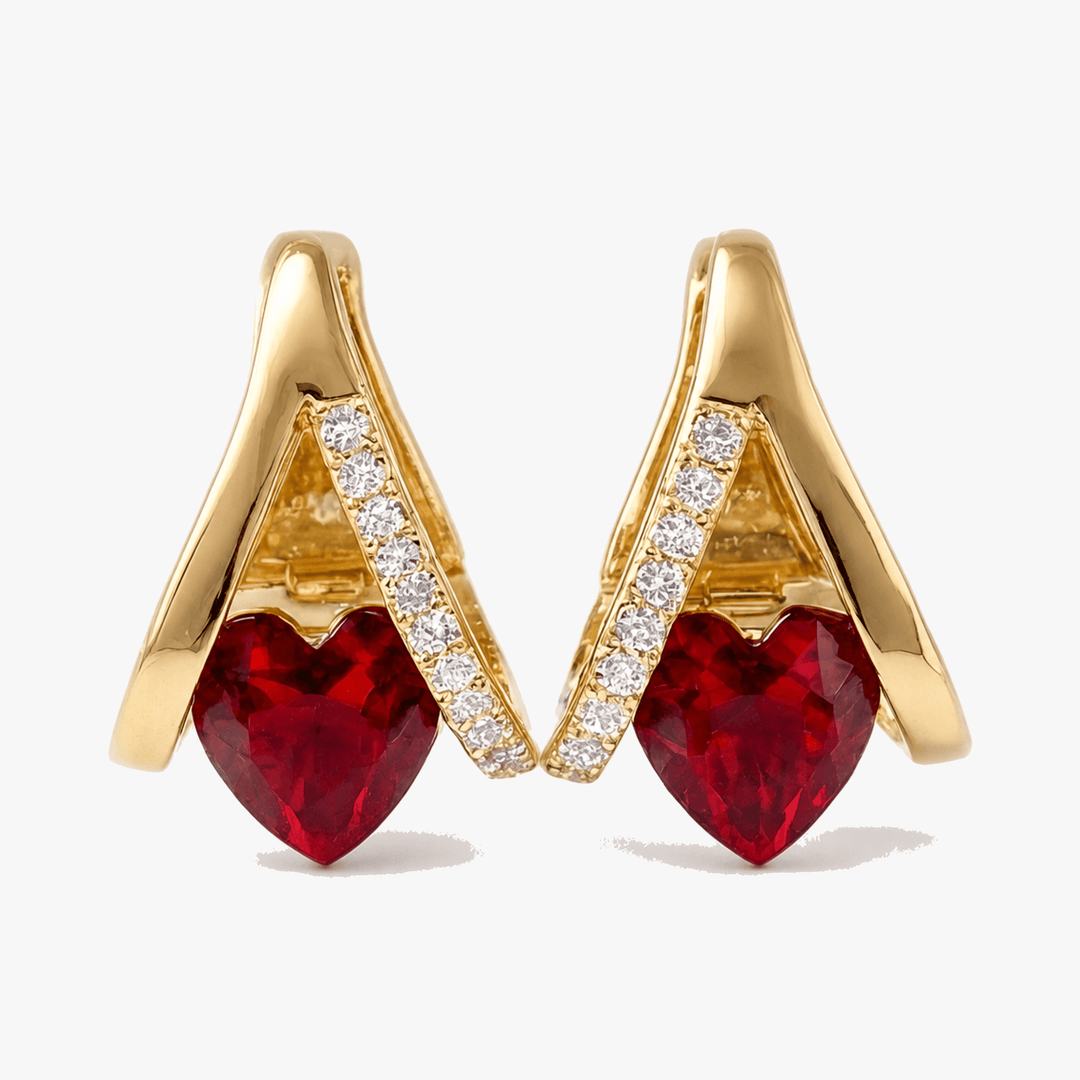 Lunavia – V-Frame Heart Earrings