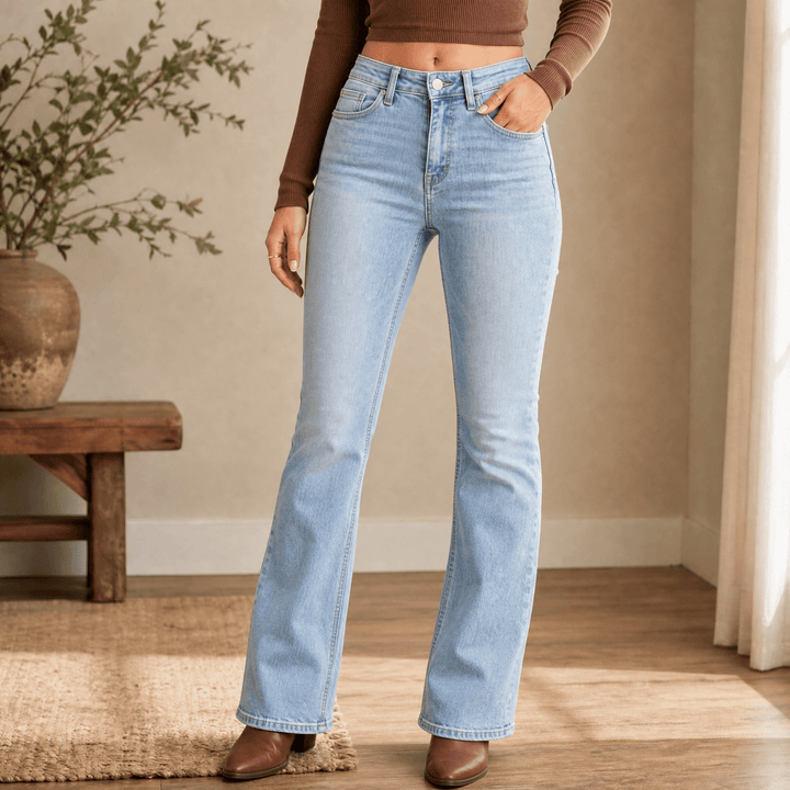 Denalia – Women's Tummy-Smoothing Bootcut Jeans