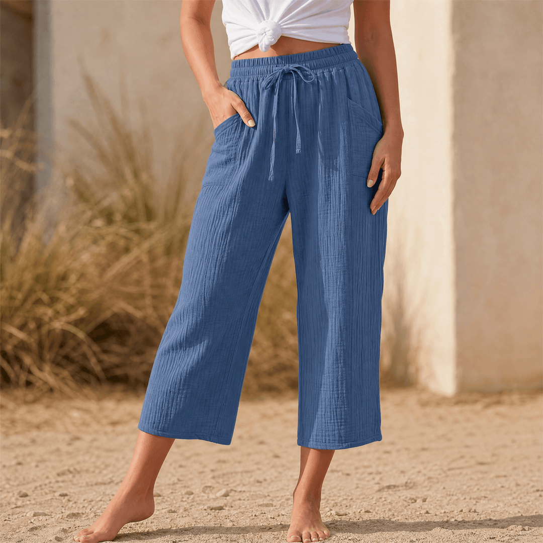 Selora – Women's Crinkle Capri Pants