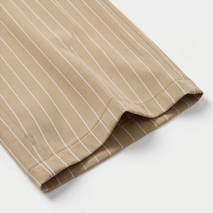 Solène – Women's High-Waisted Striped Wide-Leg Trousers